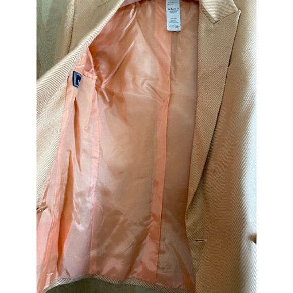 Gianni Versace Couture Silk Blazer Peach Sz 38 Made in Italy Vintage 90s - Picture 5 of 16